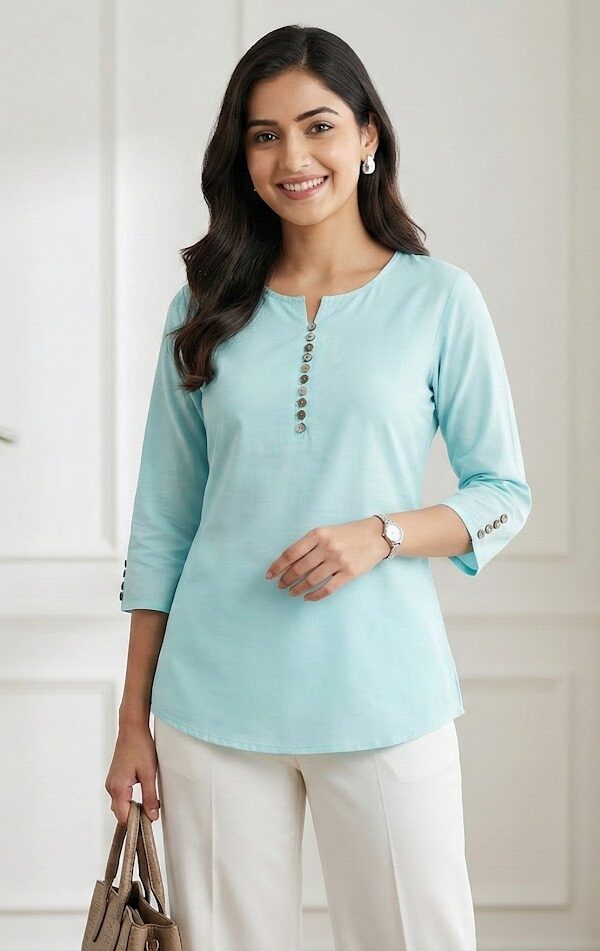 Light Blue Short Top