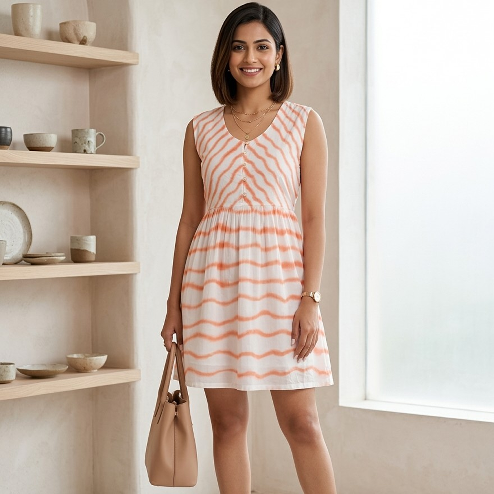 Sunset Waves Mini Dress