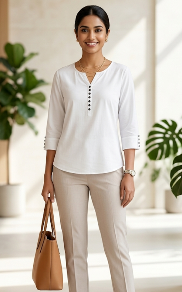 Classic White Short Top