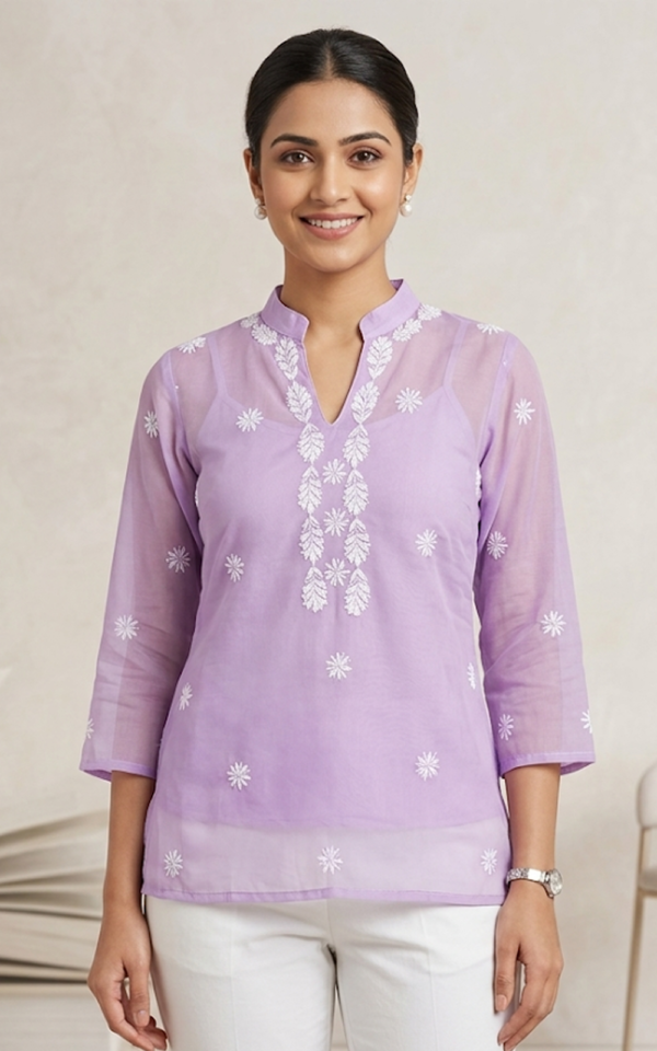 Lilac Cotton Afghani Top