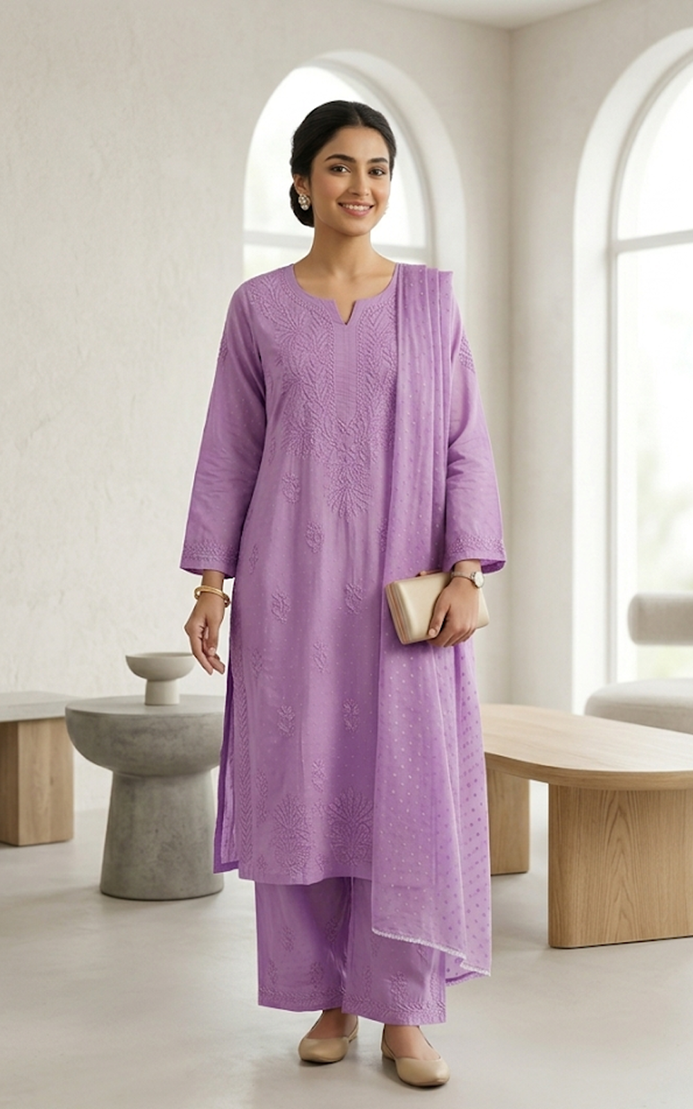 Purple Dolbi Cotton Set