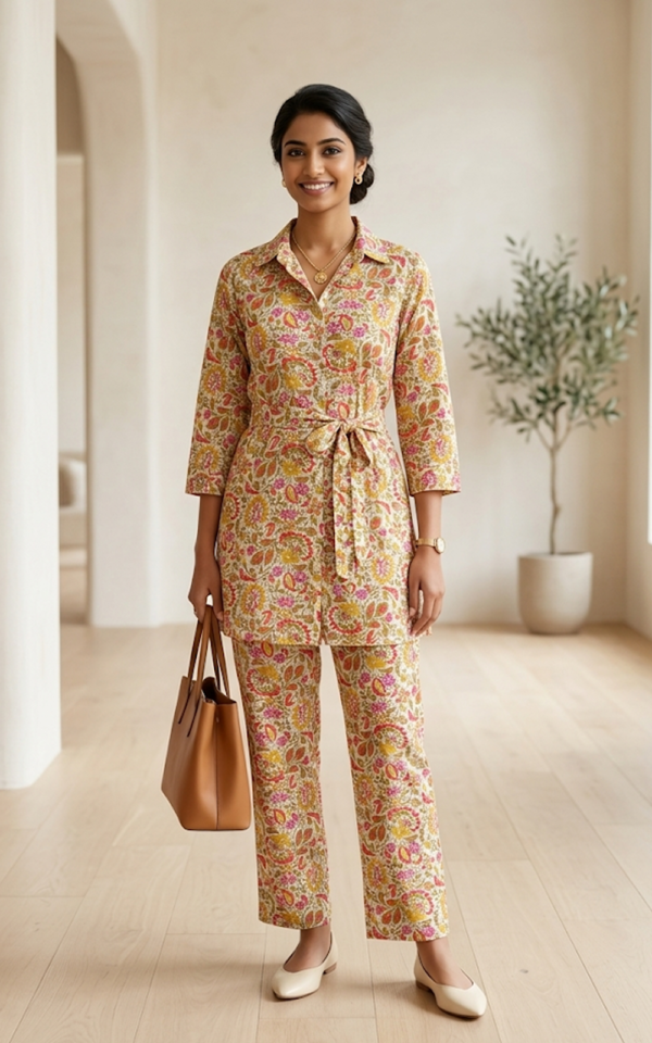 Printed Cotton Co-ord Set