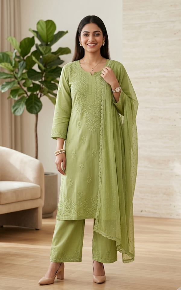 Green Dolbi Cotton Set